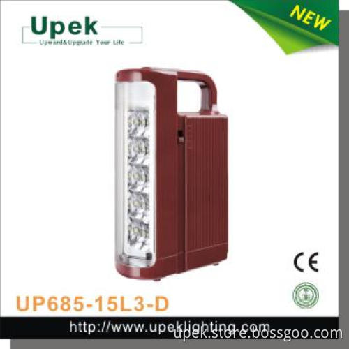 High Quality UP685-15L3 LED emergency rechargeable light